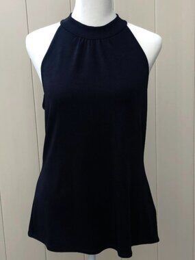 Weekenders Sleeveless Black Mock Neck Top